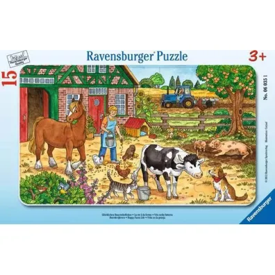 Puzzle 15 el. �ycie na farmie Ravensburger