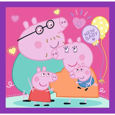 Puzzle 3w1 Zwyczaje �winki Peppy Trefl