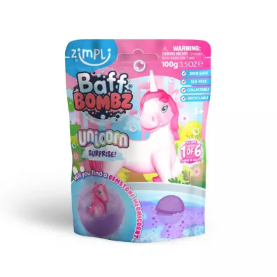 Zimpli Kids Kule do zabawy do k�pieli dla dzieci Baff Bombz Unicorn Surprise, 3+