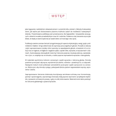 �wiczenia wprowadzaj�ce i utrwalaj�ce g�oski F, W