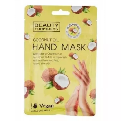 Beauty Formulas Maska na d�onie z olejem kokosowym
