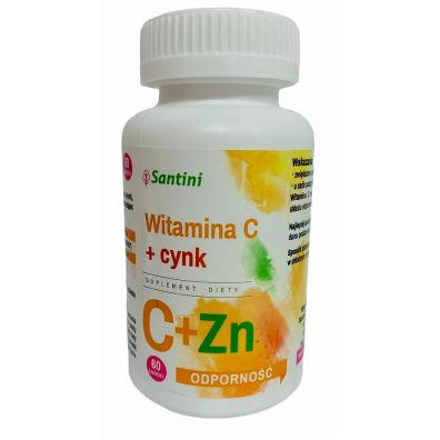 Santini Witamina C + cynk Suplement diety 60 kaps.