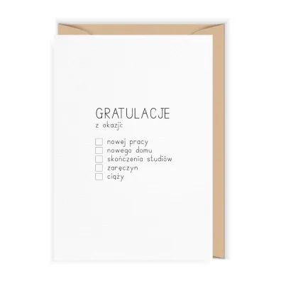 Karnet Gratulacje