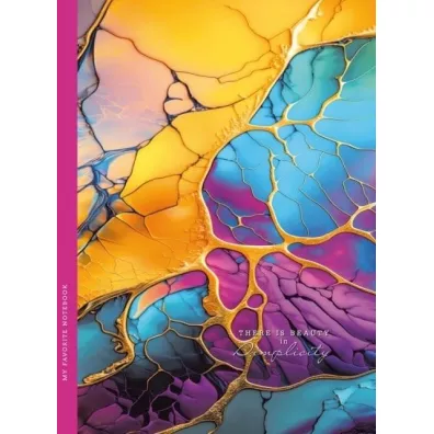 Fresh Notatnik ozdobny Mozaika 143x200 mm, kratka 64 kartek
