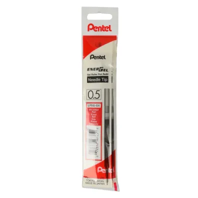 Pentel Wk�ad do cienkopisu kulkowego EnerGel czerwony LRN5-BP3BPL 3 sztuki folia