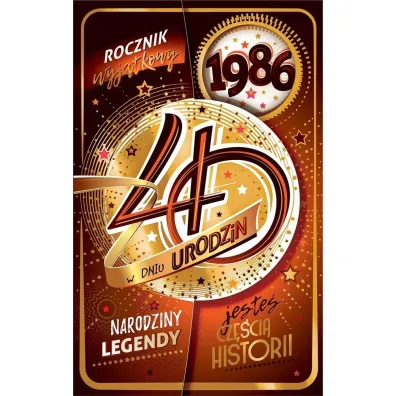AbCard Kartka okoliczno�ciowa Urodziny 40