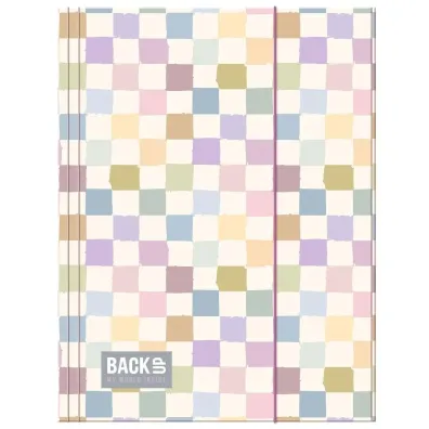 Derform Teczka z gumk� A4 Backup 8 A 01 - Pastelowa Kratka