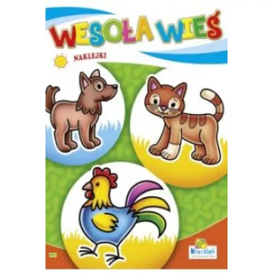 Kolorowanka z naklejkami. Weso�a wie�. Kot, kogut