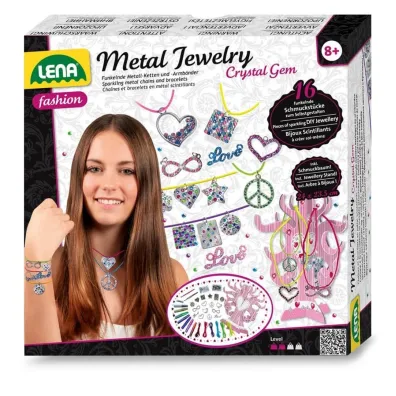 Bi�uteria metalowa z kryszta�ami DIY... Lena