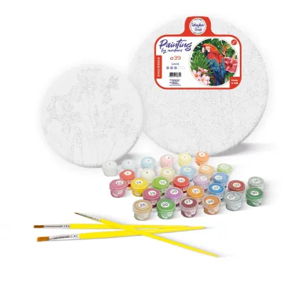 Ideyka Malowanie po numerach okr�g�e - Tulipany 26cm