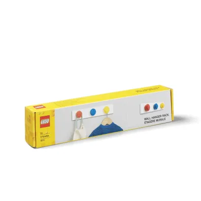 Wieszaki LEGO na listwie Czerwony, niebieski, ��ty
