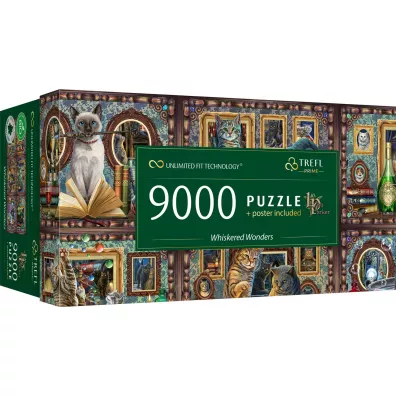 Puzzle 9000 el. Whiskered Wonders Lisa Parker Trefl