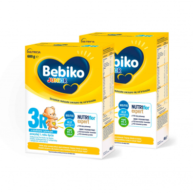 Bebiko Junior 3R Odywcza formua na bazie mleka dla dzieci powyej 1. roku ycia Zestaw 2 x 600 g