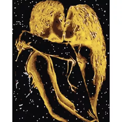 Twoje Hobby Malowanie po numerach + z�ota farba - Mi�osna... 40x50cm