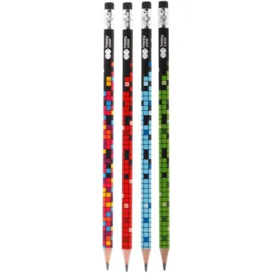 Happy Color, O��wek tr�jk�tny z gumk� 2B - Pixi Blox, 1 szt