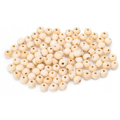 Brewis Koraliki drewniane naturalne 7mm KDN-4