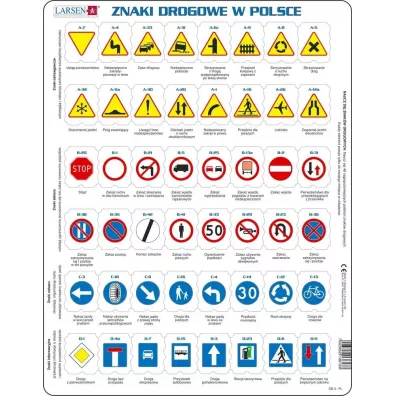 Puzzle Uk�adanka Znaki Drogowe W Polsce Tactic