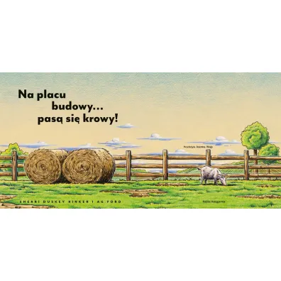 Na placu budowy... pas� si� krowy!