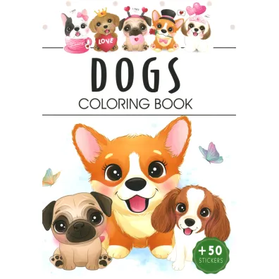 Dogs. Coloring book