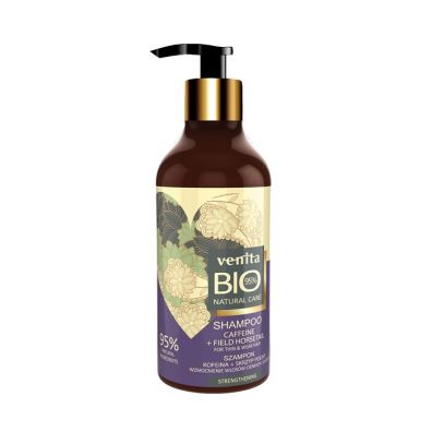 Venita Bio Natural Care Strengthening Hair Shampoo wzmacniajcy szampon do wosw Kofeina & Skrzyp 400 ml