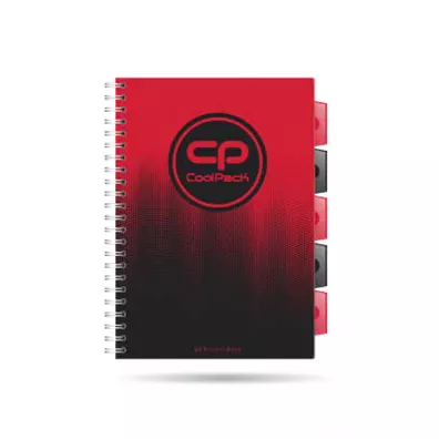 CoolPack Ko�ozeszyt A4 PP Gradient Cranberry kratka 100 kartek