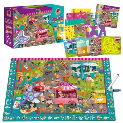 Puzzle edukacyjne 54 el. Detective. Candy Fair Roter Kafer