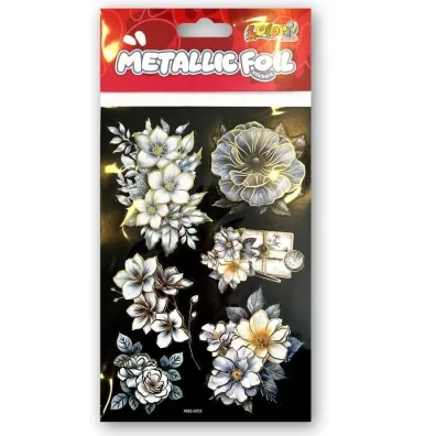 Naklejki foliowe Metalic Double Flowers PENMATE