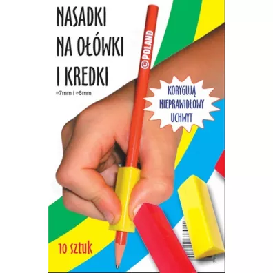 Harmonia Tr�jk�tne nasadki na o��wki i kredki 10 szt.