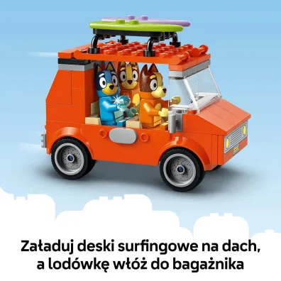 LEGO Bluey Blue i rodzinna wycieczka samochodem 11202