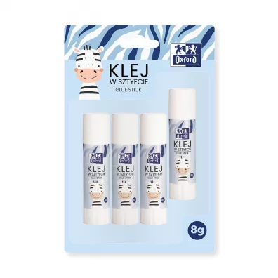 Oxford Klej w sztyfcie Kids bia�y 4 x 8 g