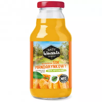 Sady Wincenta Sok 100% mandarynkowy naturalnie mtny toczony NFC 330 ml