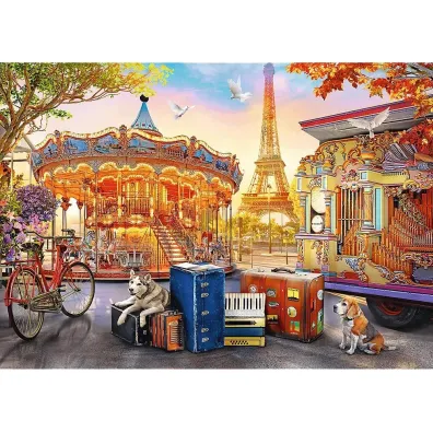 Puzzle 500 el. Wakacje w Pary�u Trefl