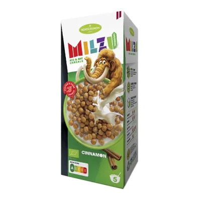 Nordcrunch P�atki �ytnio-owsiane kulki cynamonowe 150 g Bio