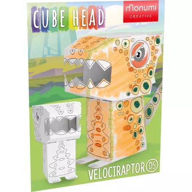 Dino Velociraptor Cube Head MCH000113
