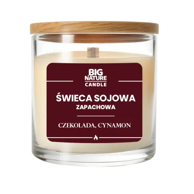 Big Nature �wieca sojowa o zapachu CZEKOLADA-CYNAMON 155 g