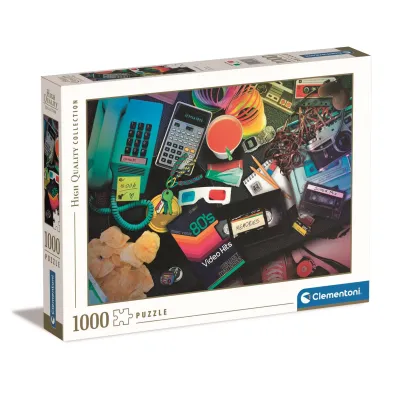 Puzzle 1000 el. High Quality Collection. 80s Nostalgia Clementoni