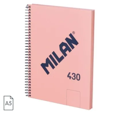 Milan Zeszyt na spirali A5 1918 r�owy czysty 80 kartek