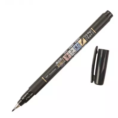 Tombow Flamaster brush pen Fudenosuke czarny 6 szt.