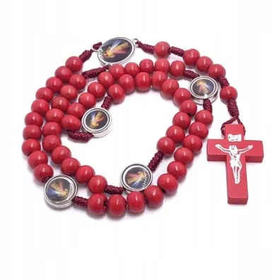 R�aniec drewniany czerwony - Jezu ufam Tobie