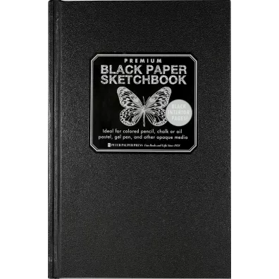 Peter Pauper Press Szkicownik Premium Czarny Papier