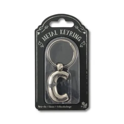 If Silver Letter Keyring - brelok do kluczy litera C