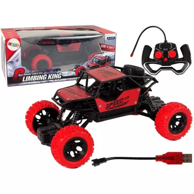 Auto Terenowe R/C 1:18 zdalnie sterowane czerwone Leantoys