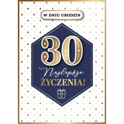 Armin Style KARNET URODZINY 30 B6 Z KOP AS GM-1215 FOL