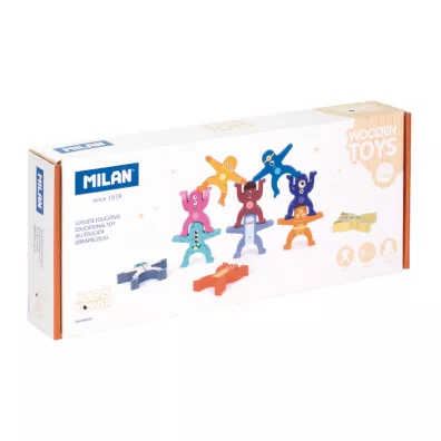 Figurki do uk�adania Wie�y kosmit�w, drewniana zabawka edukacyjna Milan