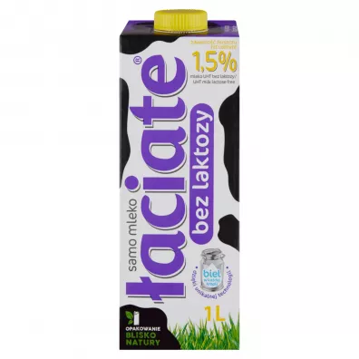Łaciate Mleko UHT bez laktozy 1,5% 1 l Łaciate Mleko UHT bez laktozy 1,5% 1 l