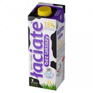 Łaciate Mleko UHT bez laktozy 1,5% 1 l Łaciate Mleko UHT bez laktozy 1,5% 1 l