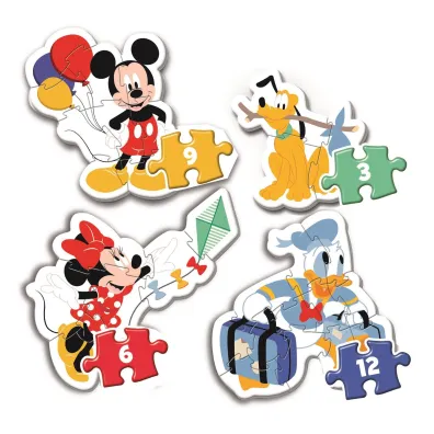 Moje pierwsze puzzle - 4w1 Myszka Miki Clementoni