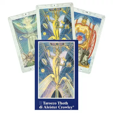 Aleister Crowley Thoth Tarot Pocket, karty do wr�enia, edycja w�oska