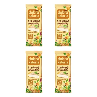 Dobra Kaloria Baton z nerkowc�w ala sernik Zestaw 4 x 35 g