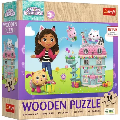 Puzzle drewniane 24 el. Gabby i przyjaciele Trefl
